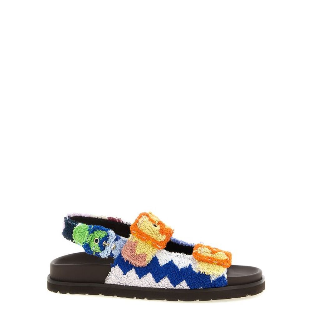 Missoni Multicolor Goatskin Flat Women's Sandals